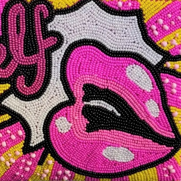 NEW! Sexy Beaded Intricate Hand Crafted High Quality Beaded Crossbody Clutch - Picture 8 of 13